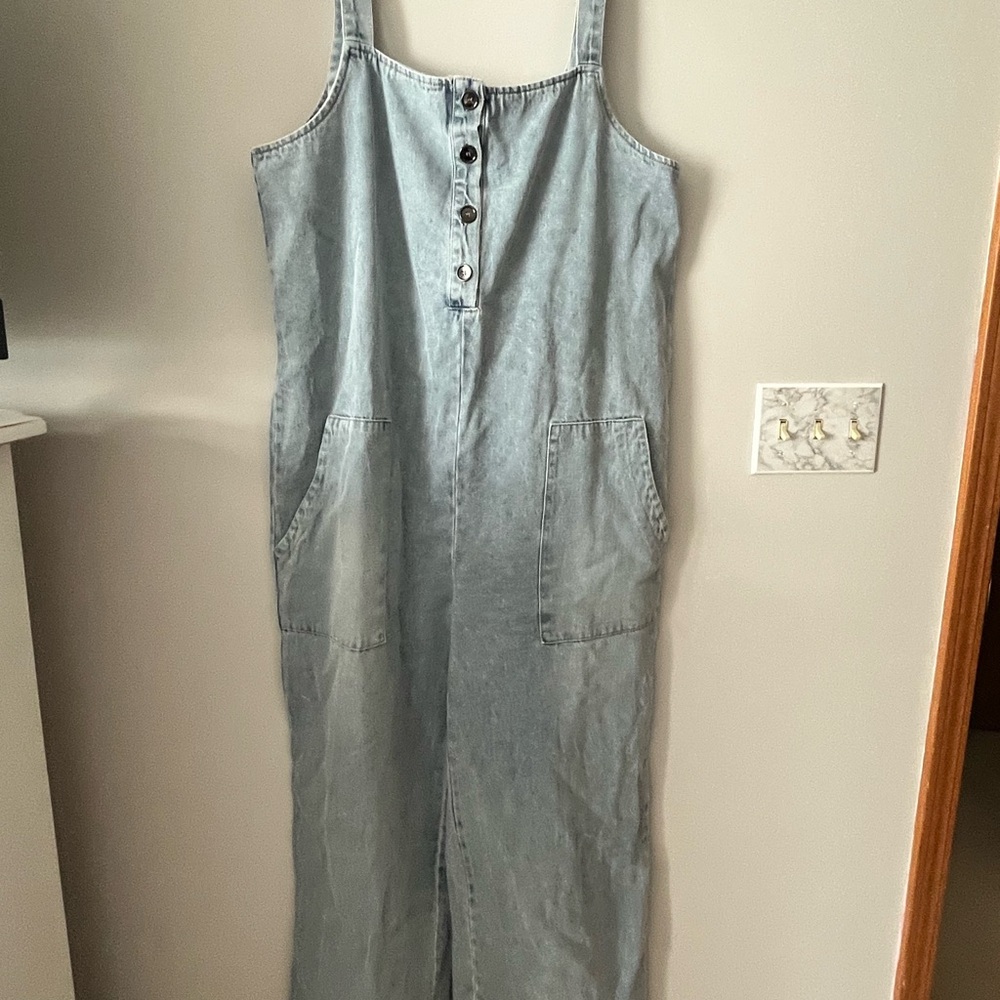 BiBi Light Blue Denim Jumpsuit